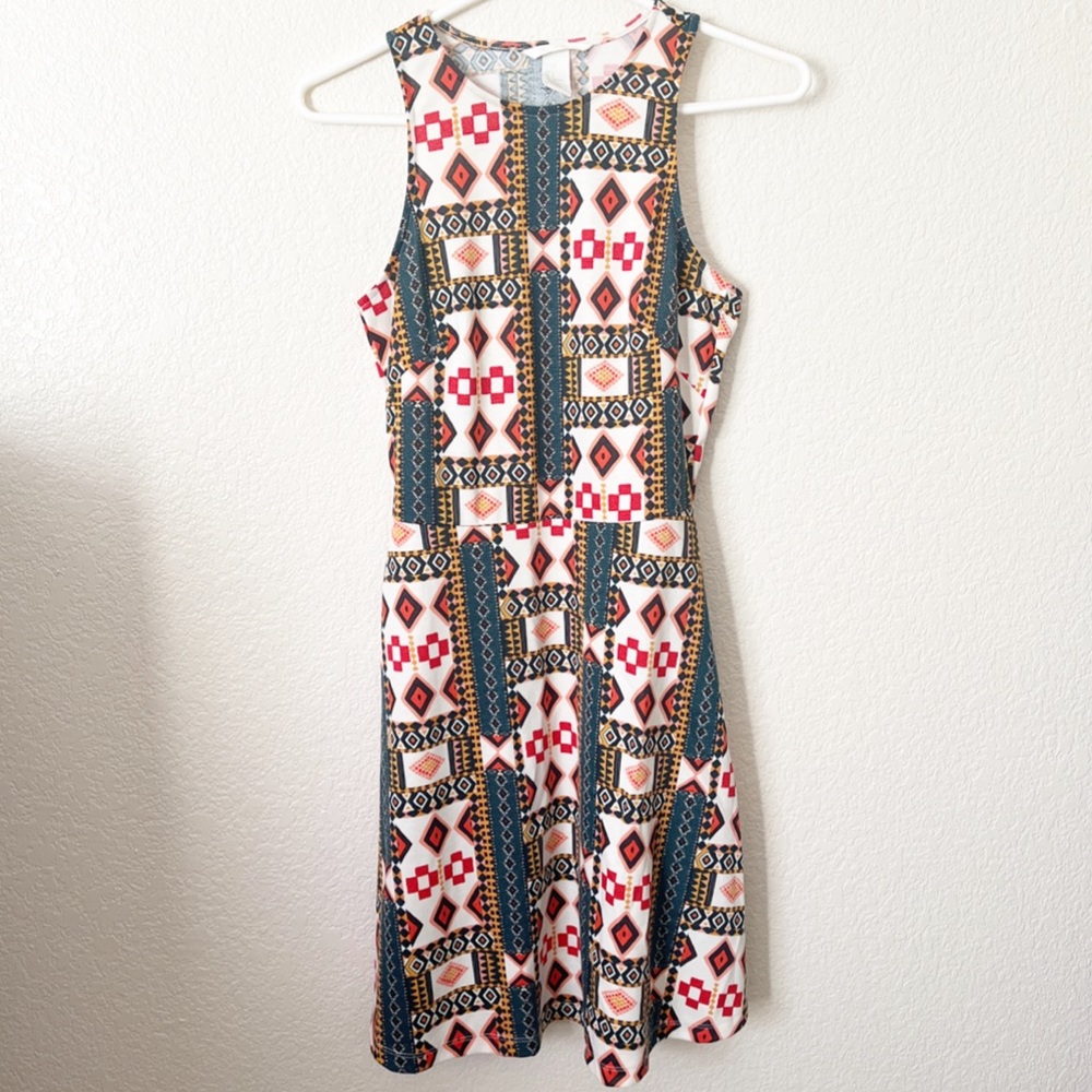H&M geometric patterned dress